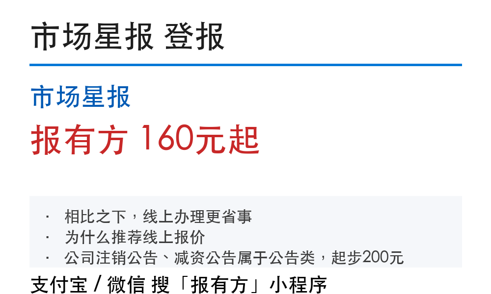 铜陵登报挂失：市场星报_报有方